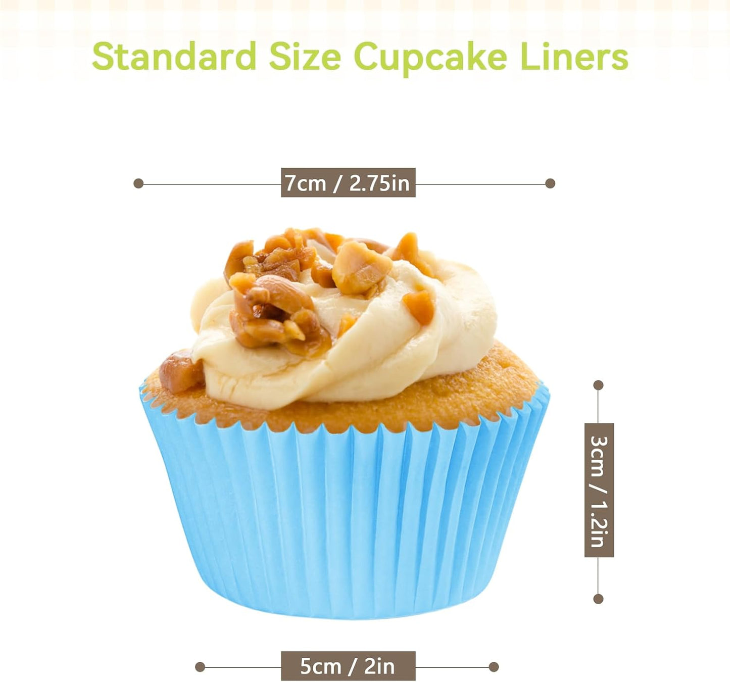 Rainbow Standard Cupcake Liners 400 Count Solid Colorful Paper Baking Cups Food Grade Disposable Cupcake Wrappers