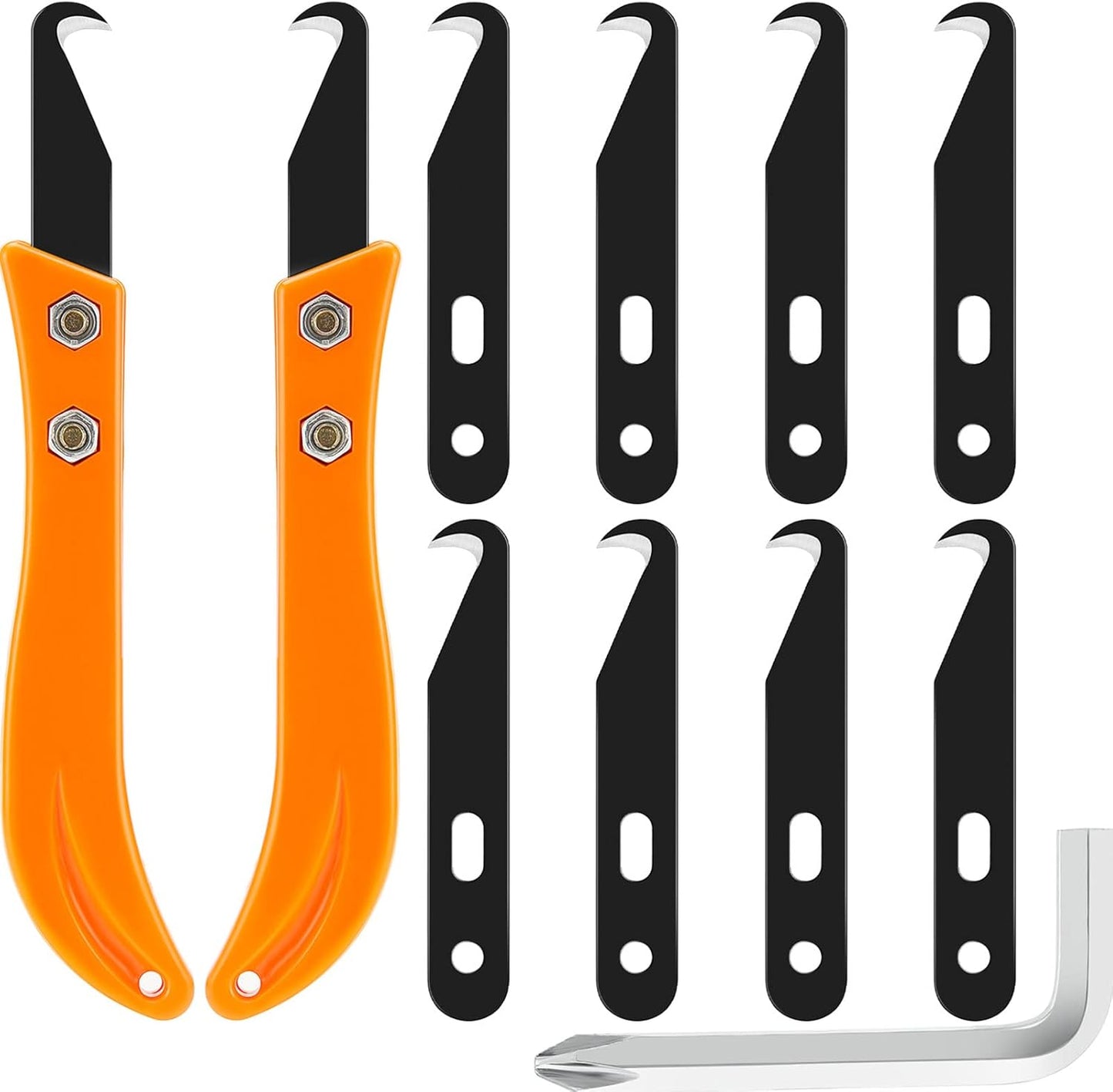 Mudder 13 Pieces Golf Hook Blade Hook DIY Knife Golf Club Blade Tool Grip Remover with Installation Tool