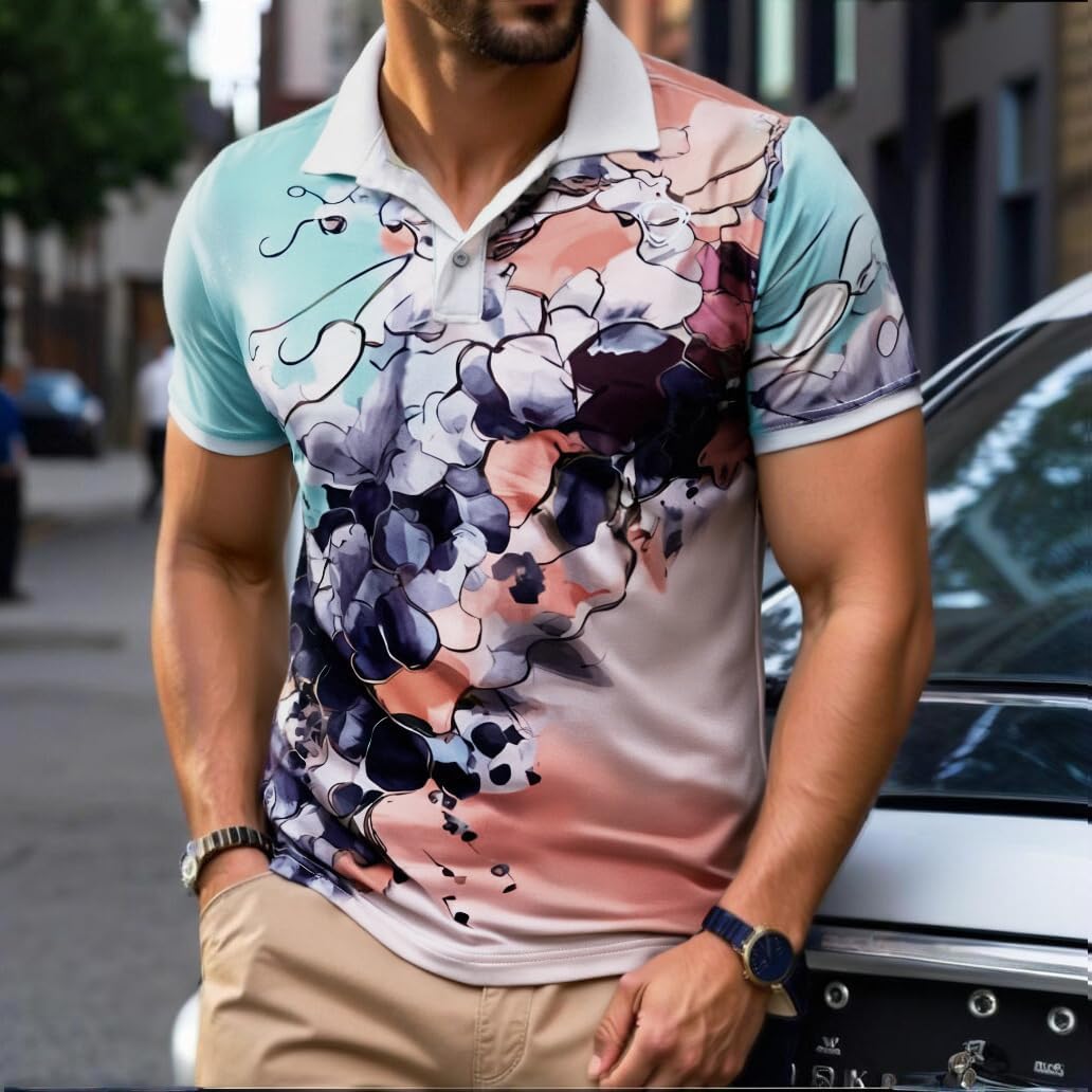 jeansian Men's Sport Outdoor Quick Dry Fit Short Sleeves Polo Tee Shirt Tshirt T-Shirt Tops Golf Tennis Bowling LSL195