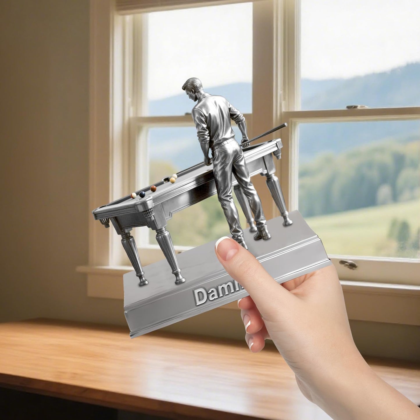 Personalized Sewing Machine Mom Figurine Desktop Ornaments for Bedroom Office Custom Tailor's Name Acrylic Plaque Sign Home Decor Gift for Mom Grandma Women