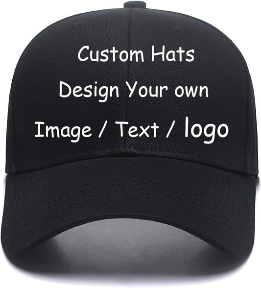 Custom Hats Design Your Own Logo Adjustable Baseball Caps for Running Workouts Personalized Dad Hats Fashion Sports Cap