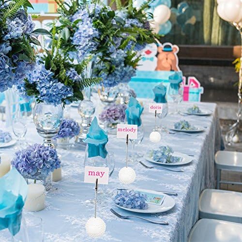 Golf Ball Shaped Table Number Holder Name Place Card Holder Memo Clip Holder Stand Note Holder Pictures Card Paper Menu Clip