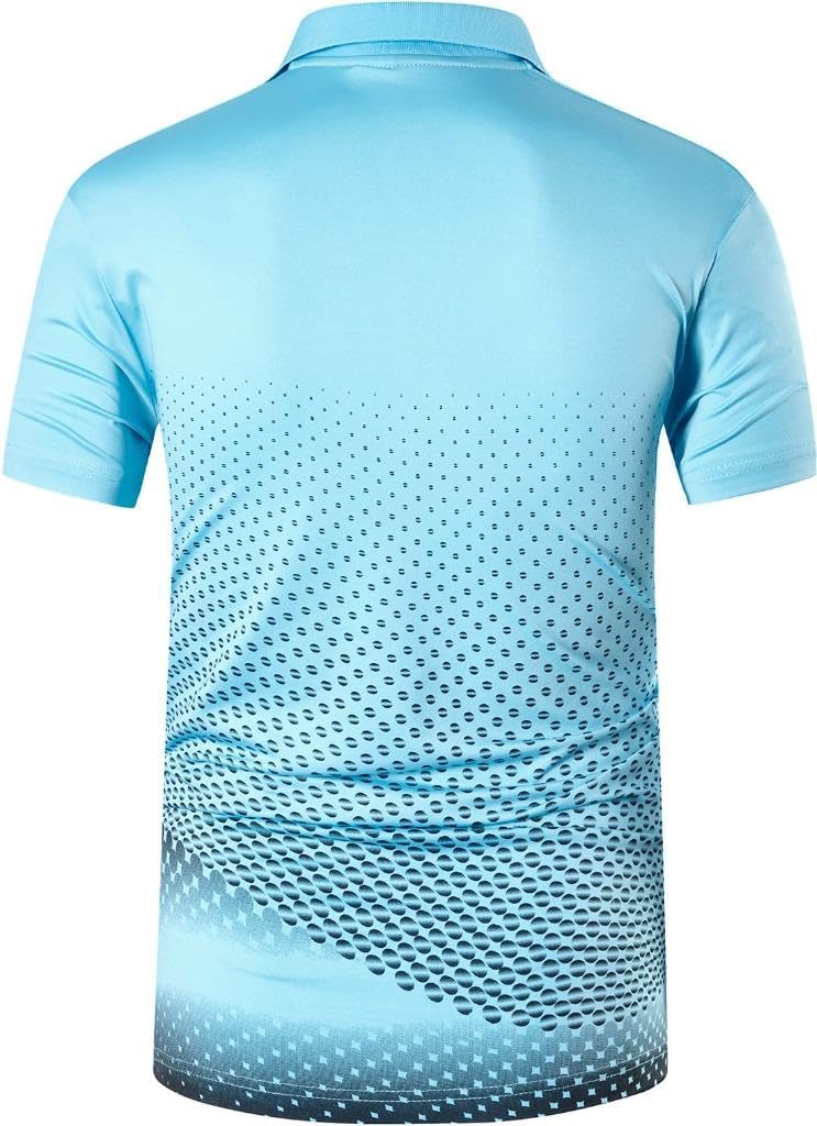 jeansian Men's Sport Outdoor Quick Dry Fit Short Sleeves Polo Tee Shirt Tshirt T-Shirt Tops Golf Tennis Bowling LSL195
