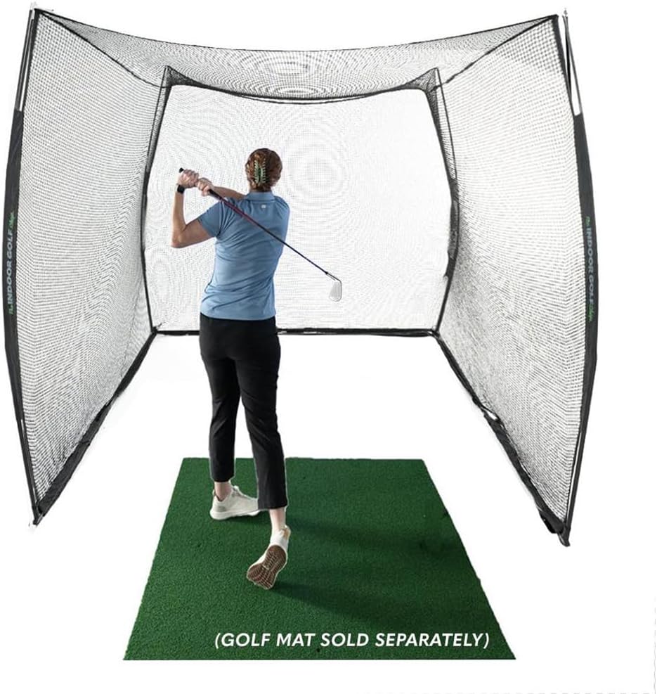 Hitting Net with Target Knotless Golf Net for Indoor and Outdoor Practice - Arrives Ready to Assemble and Use