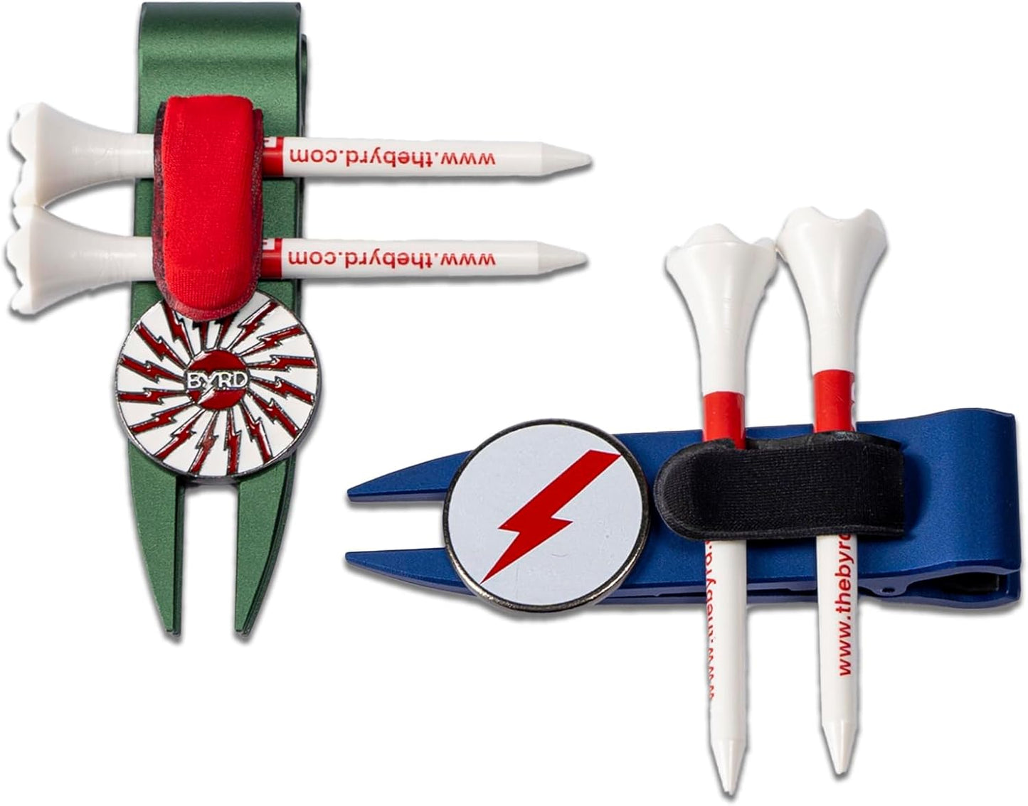 The Byrd Divot Clyp Golf Multitool - Divot Tool & Clip | Organizes Your Tees, Ball Marker & Divot Tool All in One | Essential Golf Gear for Focused Rounds | Golf Accessories for Men (Blue)