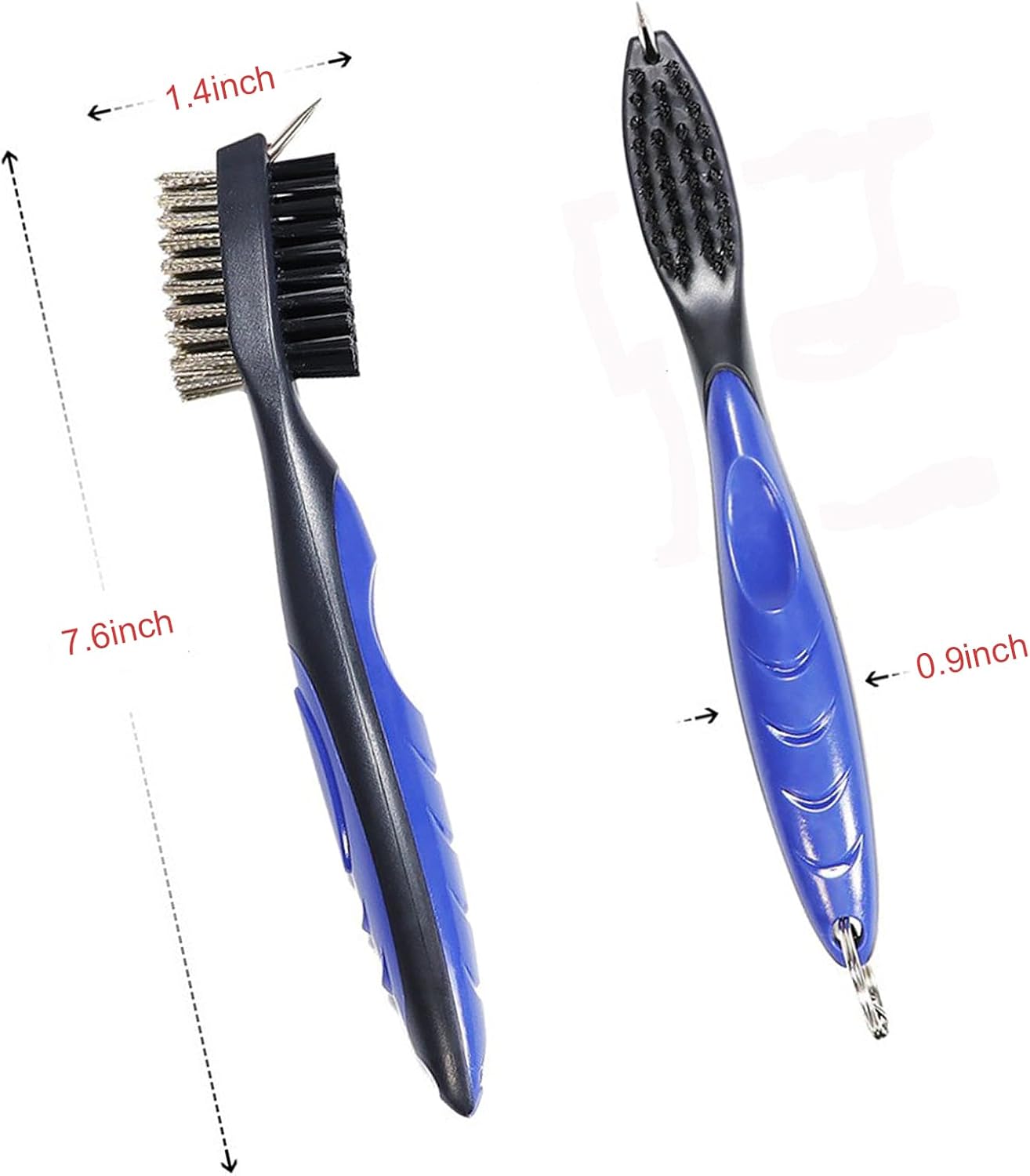 Golf Club Groove Sharpener with 6 Heads Re-Grooving Cleaning Tool Golf Accessory for All Irons Pitching Sand Lob Gap, Utility Clubs and Approach Wedges