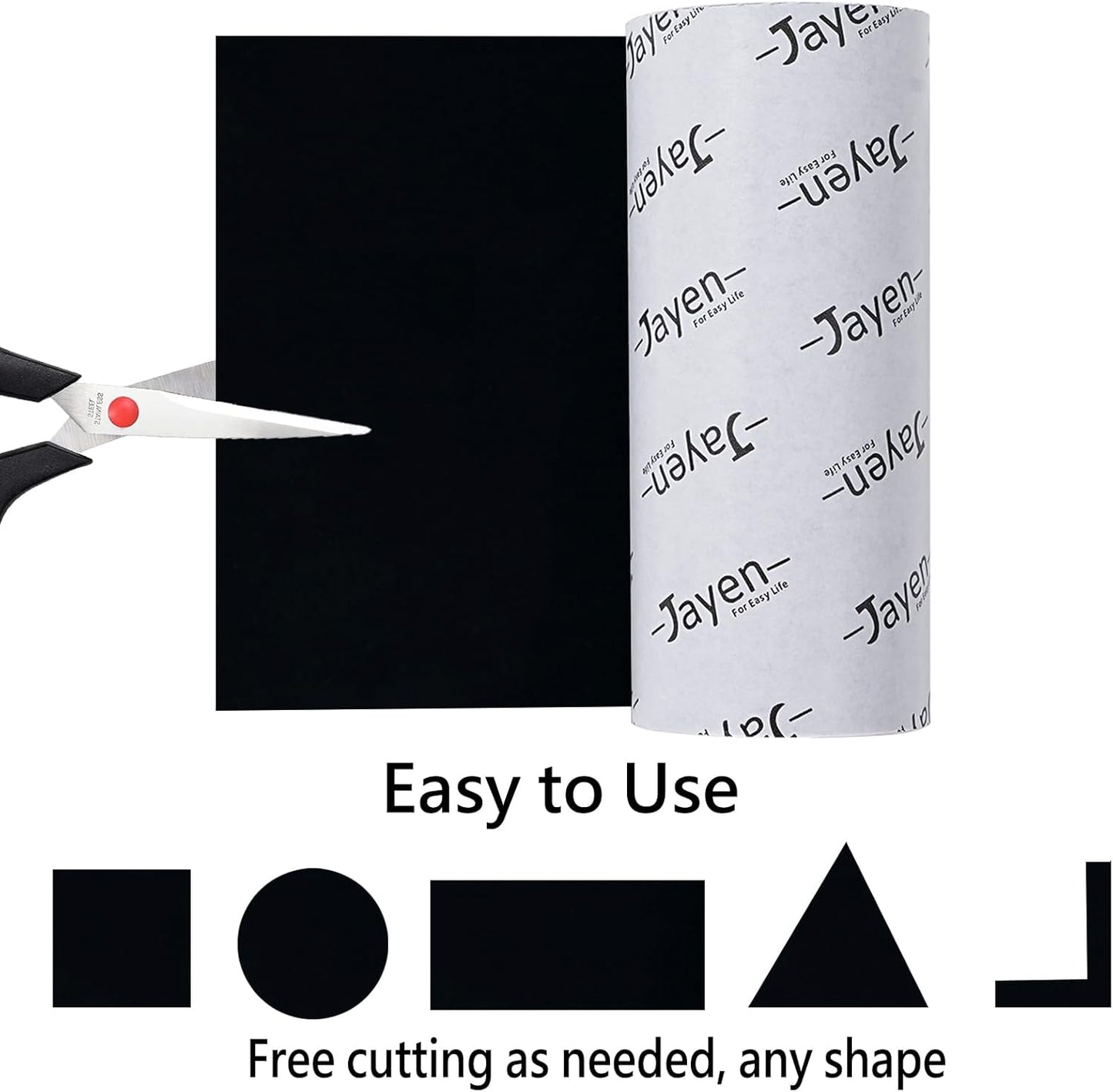 Non Slip Self Adhesive Silicone Cuttable Furniture Pads - 5x40 inch Anti-Sliding Rubber Floor Protectors for Any Furniture and Appliances