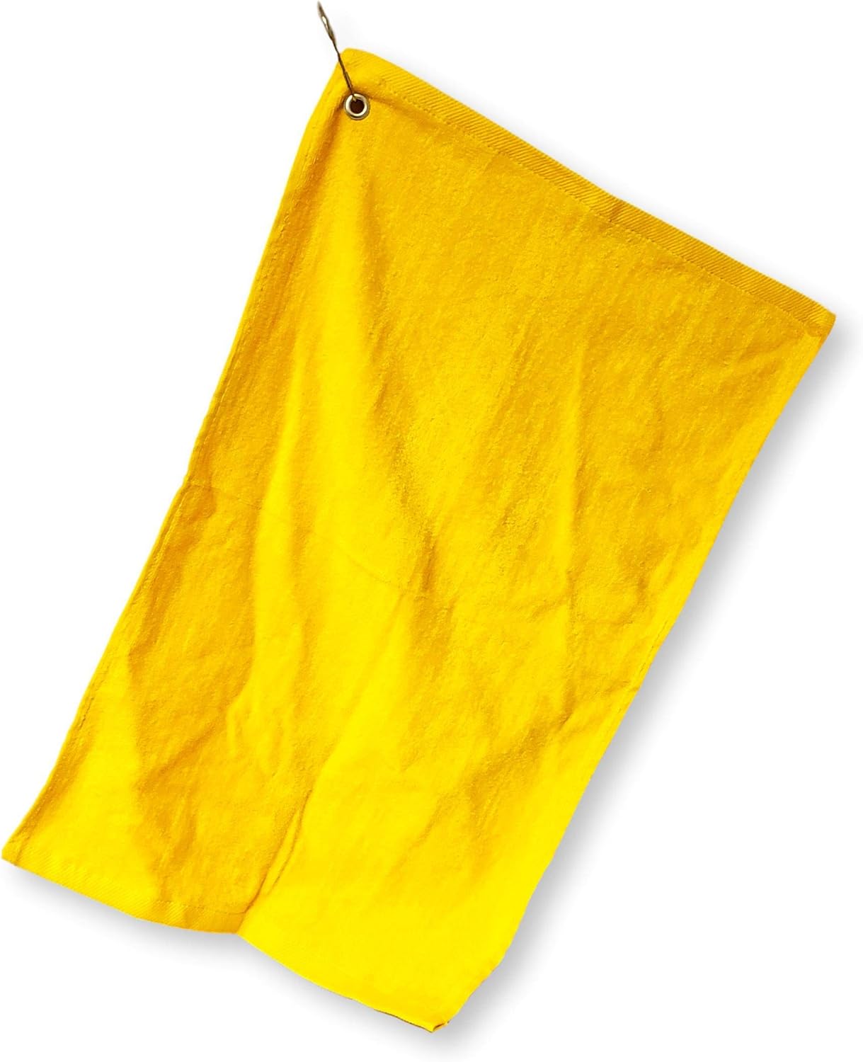 Cotton Golf Bag Towel with Clip (Gold)