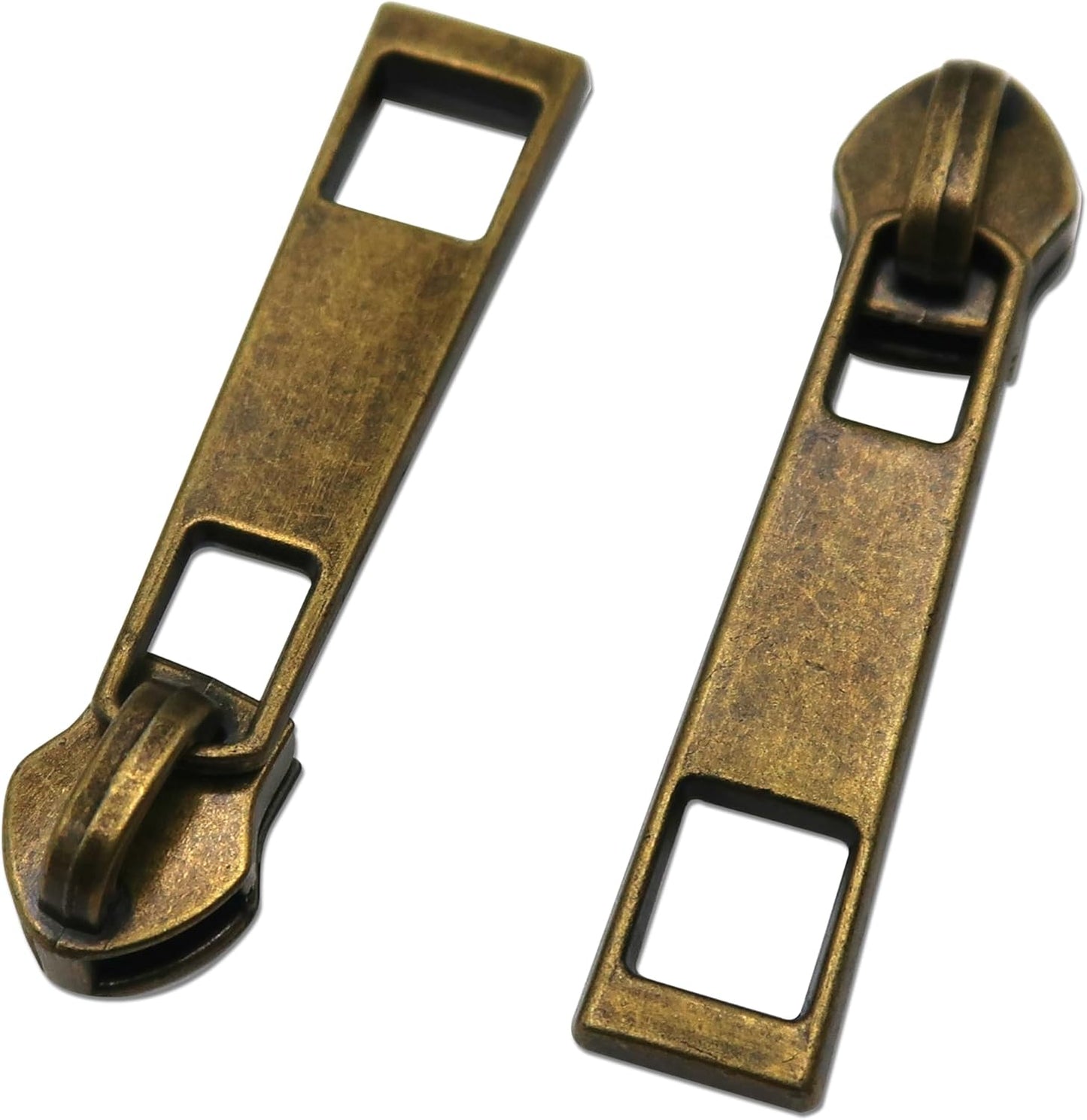 HOLSHUN #5 Zipper Sliders Zipper Pull 30pcs Bulk Heavy Duty Metal Antique Bronze Pulls for #5 Nylon Coil Zippers Replacement #5 Sliders for Luggage Luxury Bag Hardware Luggage & DIY Craft Supplies
