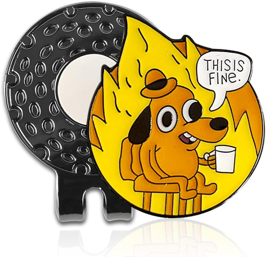 Funny Golf Ball Marker with Magnetic Hat Clip – Golf Accessories for Men & Women to Elevate & Personalize Your Game