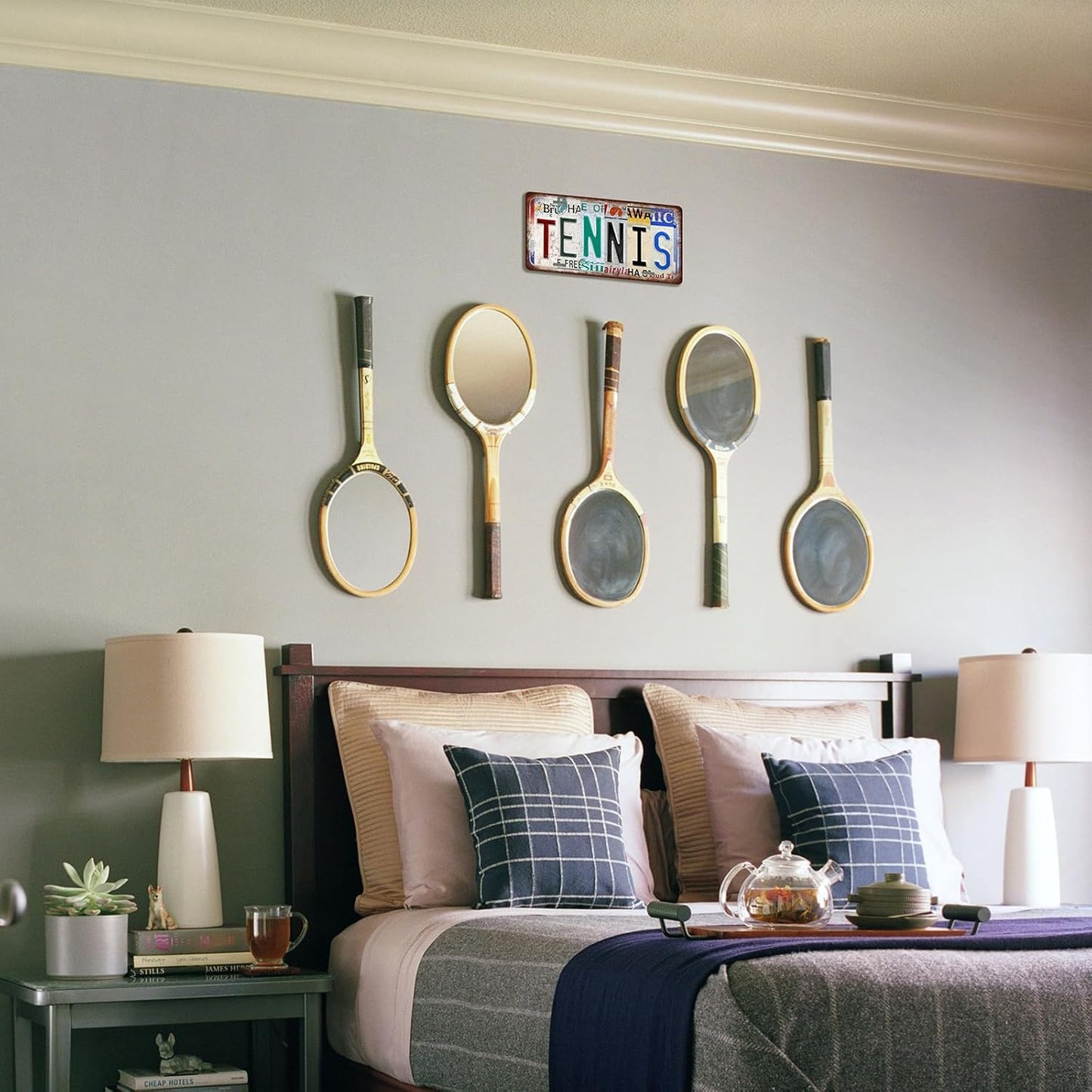 Vintage Sport Metal Tin Sign Bowling License Plate Wall Decor for Home Cafe Bar Pub 12 x 6 Inches