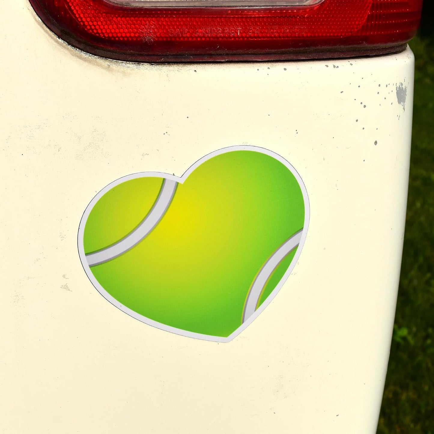 Tennis, Pickleball & Golf Decorative Magnets – Fun Sport-Themed Fridge Magnets, Locker Magnets, Car Magnets, Office Décor – Tennis Ball, Pickleball, Golf Ball & Heart Designs (Green Tennis Ball Heart)