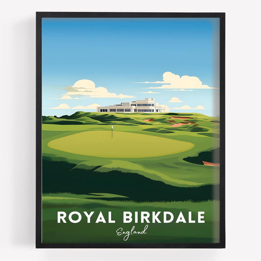 Golf Course Premium Giclee Fine Art Prints - Augusta, Pebble Beach, Pinehurst, Golf Course Posters, Golf Wall Art, Aesthetic Poster for Home Office Decor, Ready to Frame