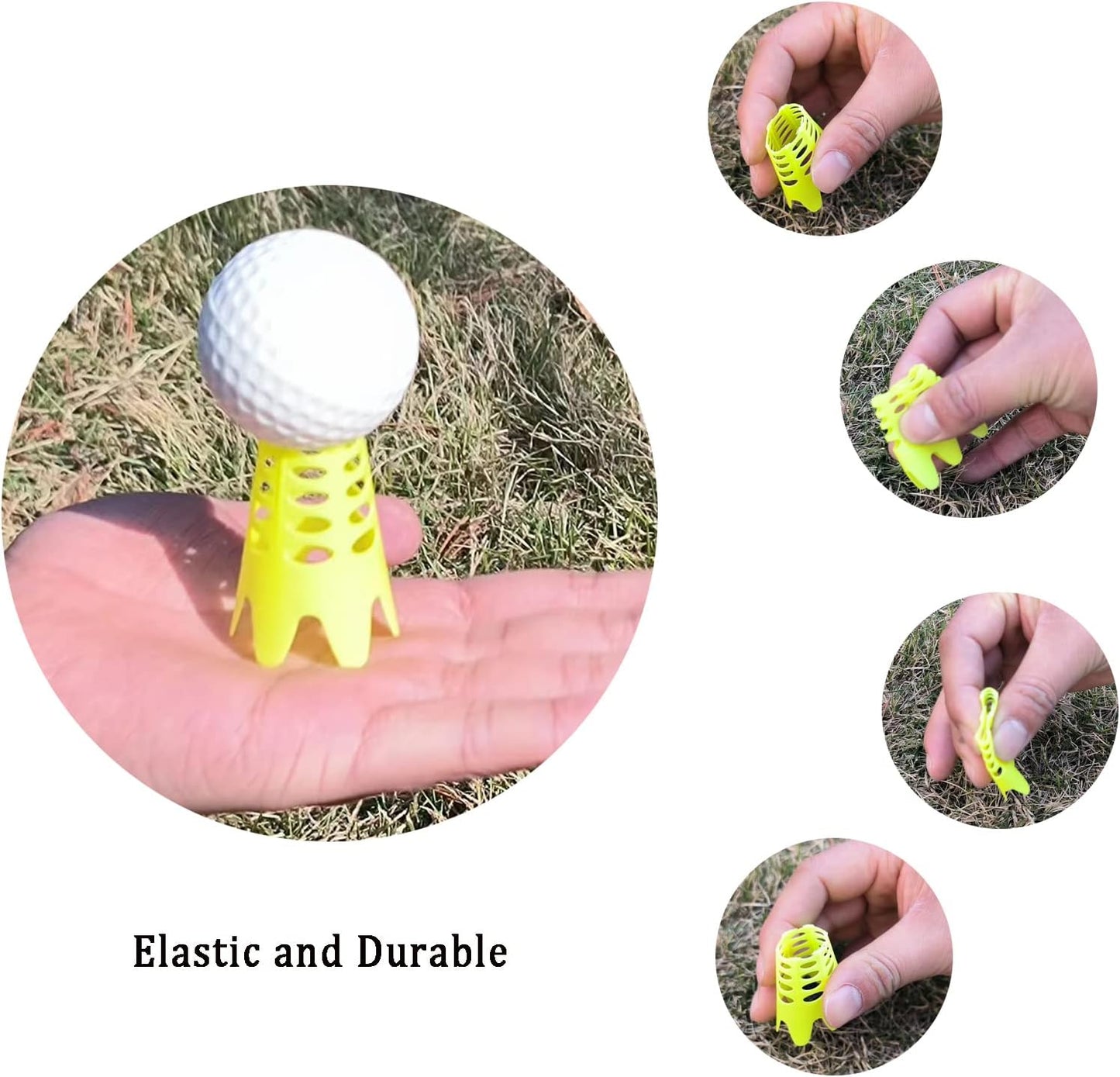 Golf Simulator Tees, Indoor Golf Tees for Simulator, Plastic Practice Golf Mat Tees for Winter Turf and Driving Range