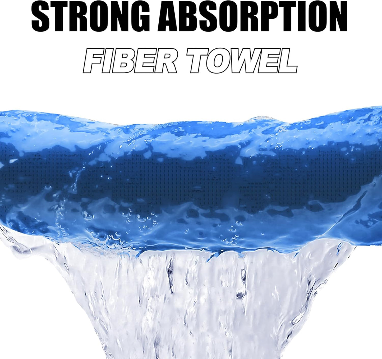 Magnetic Golf Towel with Clip, Microfiber Waffle Design - Industrial Strength Magnet for Strong Hold to Golf Bags, Carts & Clubs - Blue