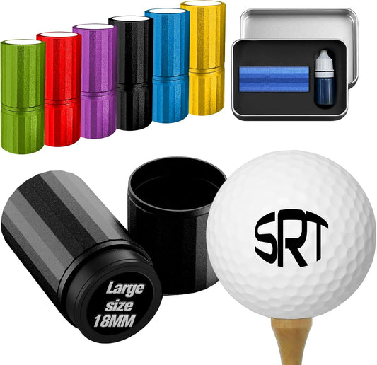 Custom Golf Ball Stamps, Personalized Waterproof Golf Ball Marker with Ink, Customized Golf Accessories Gifts for Men Women Golfer