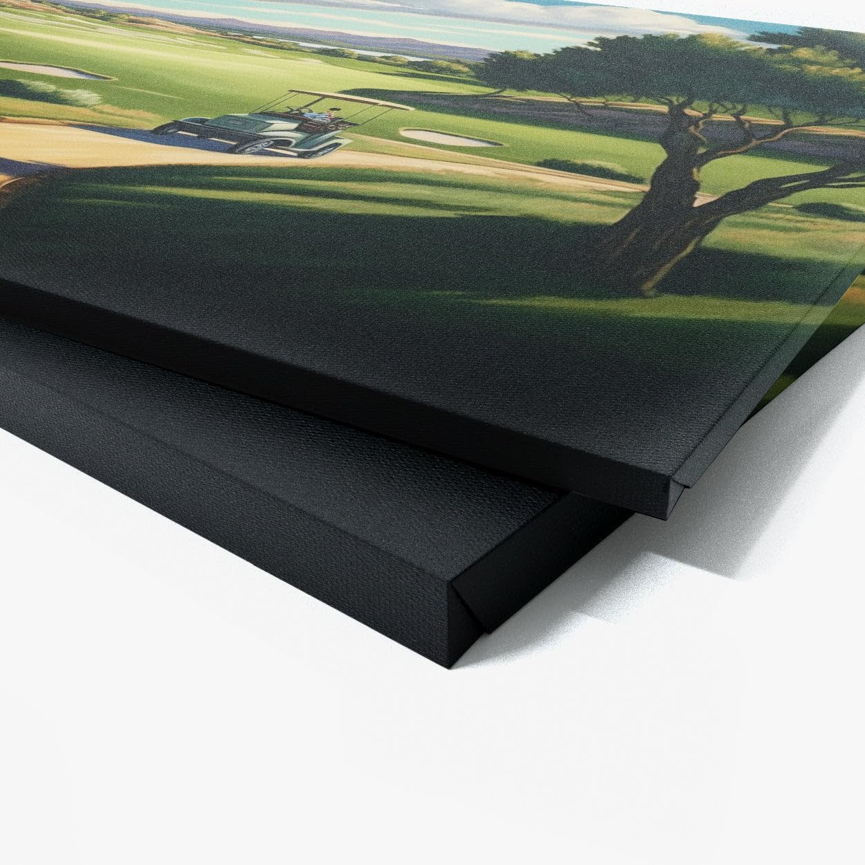 Sense Canvas Golf Cart Fairway Landscape 25 Canvas Art - Home Decor Wall Art Print Poster Painting Large 40x30 / 0.75"