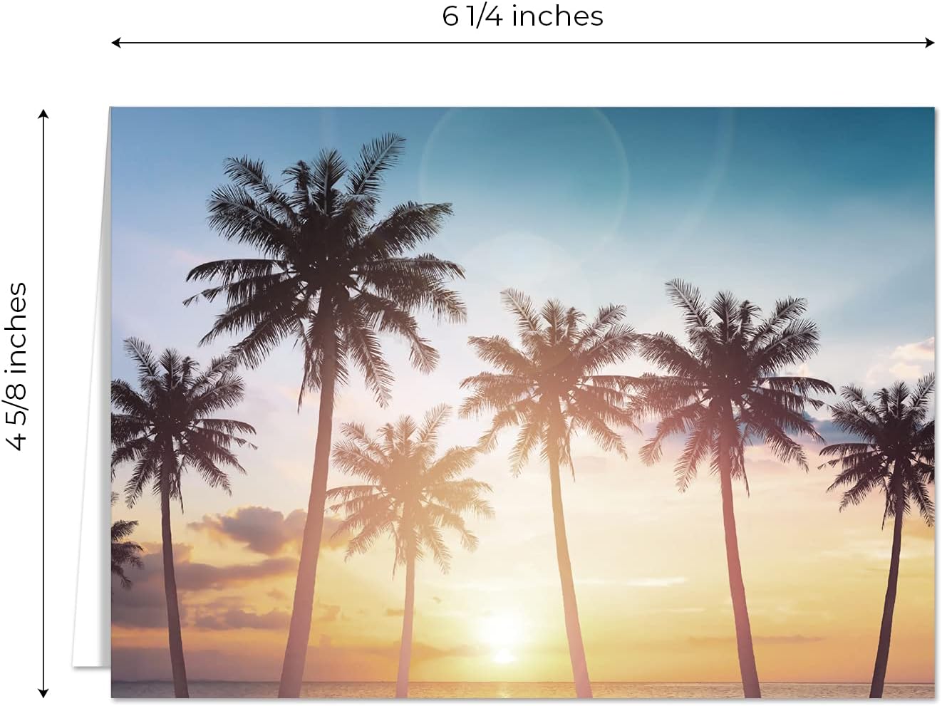 Canopy Street Beautiful Sunrise Greeting Note Card Pack / 24 Nature Greeting Cards With White Envelopes / 6 Lovely Outdoor Sunset Scenery Designs / 4 5/8" x 6 1/4" All Occasion Sympathy Cards