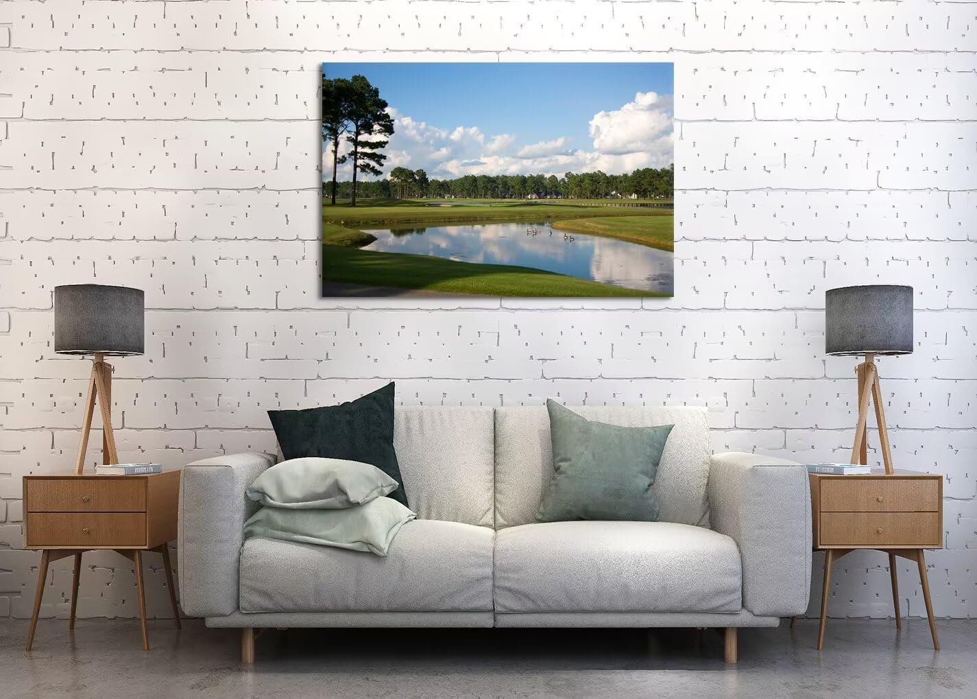 South Carolina Myrtle Beach Wall Art for Living Room Bedroom Bathroom Home Decorations Paintings Canvas Prints Framed Ready to Hang(12''H x 16''W)