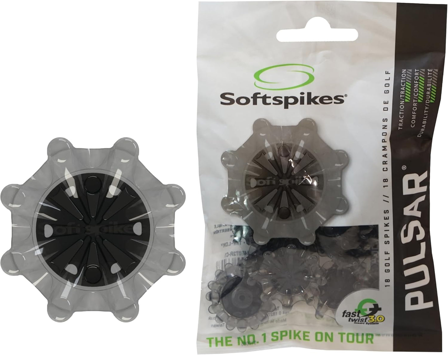 Softspikes Pulsar Fast Twist 3.0 Golf Cleat - 18 Count