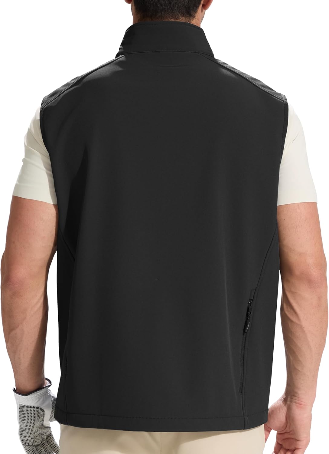 FREE SOLDIER Men's Lightweight Golf Vest Outerwear Windproof Sleeveless Softshell Jacket Running Vest