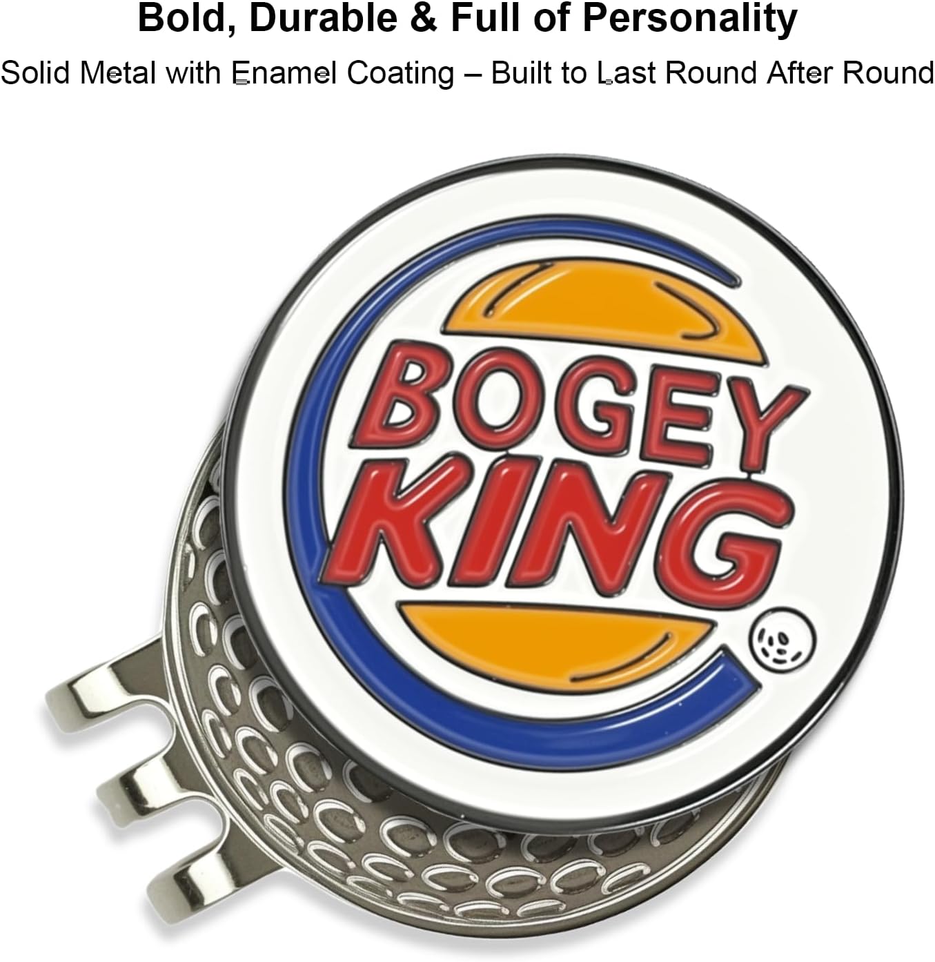 Golf Ball Marker with Magnetic Hat Clip, 3 Pack Happy-Gilmore Golf Ball Markers, Personalized Golf Accessories for Hats, Gloves, Bags, Perfect for Golf Rounds, Practice, Gifts for Golf Fans