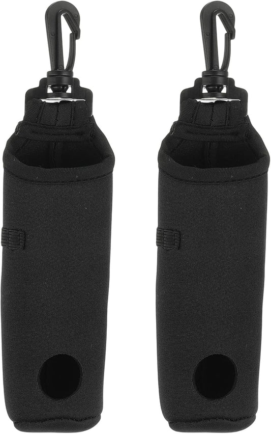 uxcell Golf Ball Carry Bag, Waist-Mounted Storage Bag Neoprene Golf Tee Holder Pouch with Lightweight Hook for Men and Women