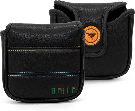 Golf Club Headcover 3 Wood Headcover Birdie Design Magnetic Closure Elegant Embroidery Premium Leather Driver Fairway Wood Hybrid Blade Mallet Putter Cover