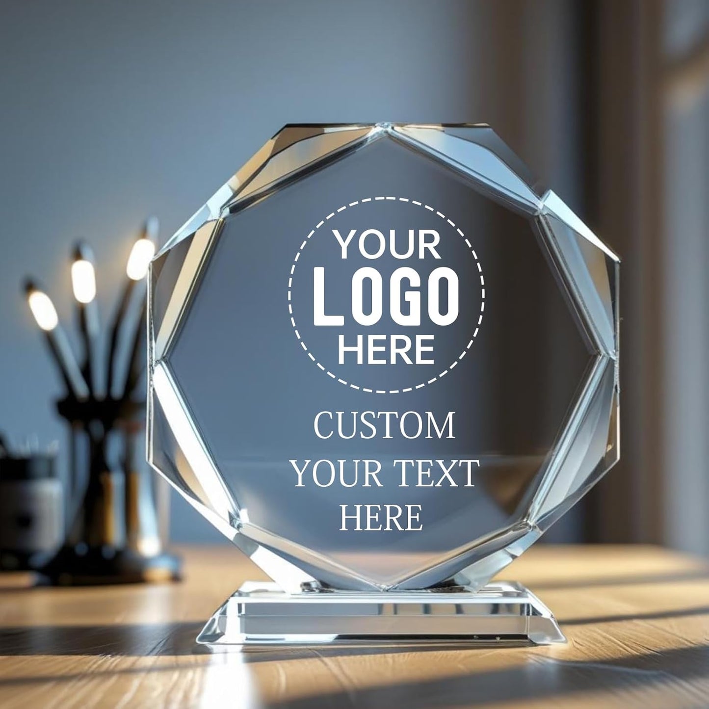 Personalized Trophy Award - Custom Crystal Awards and Trophies - Plaques Personalized Engraved - Thank You Gifts - Employee Appreciation Gifts for Cowokers, Recognition, Sports