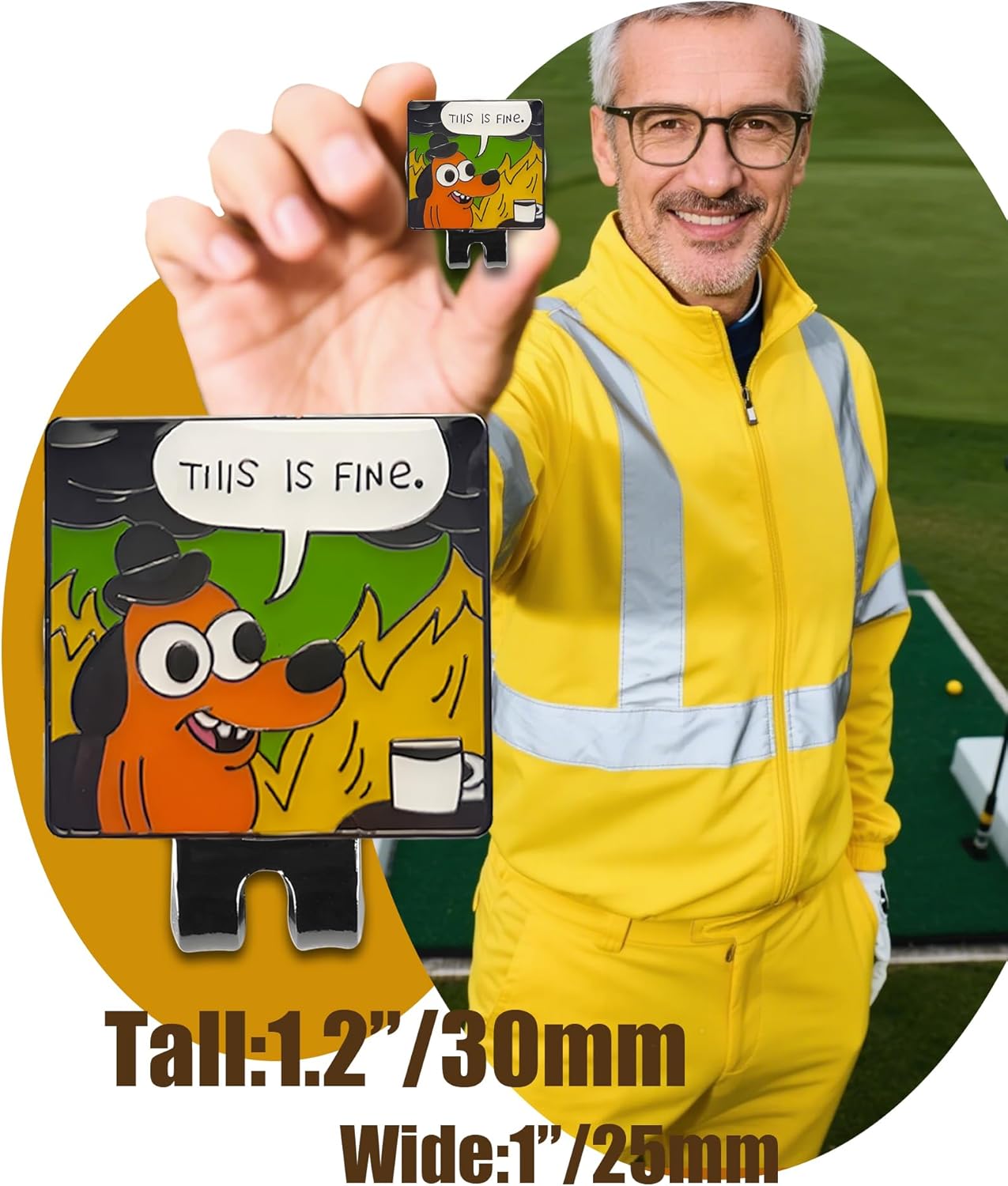 Funny Golf Ball Marker with Magnetic Hat Clip – Golf Accessories for Men & Women to Elevate & Personalize Your Game