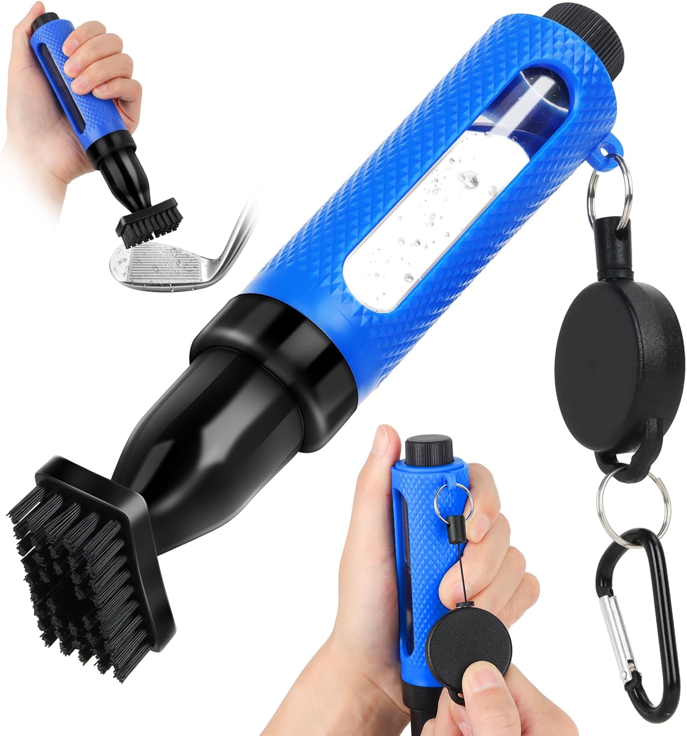 Golf Club Cleaning Kit with Golf Club Cleaner with Water Golf Towel Divot Repair Tool Groove Sharpener Golf Ball Alignment Kit Complete Golf Cleaning Kit Golf Accessories for Women Men