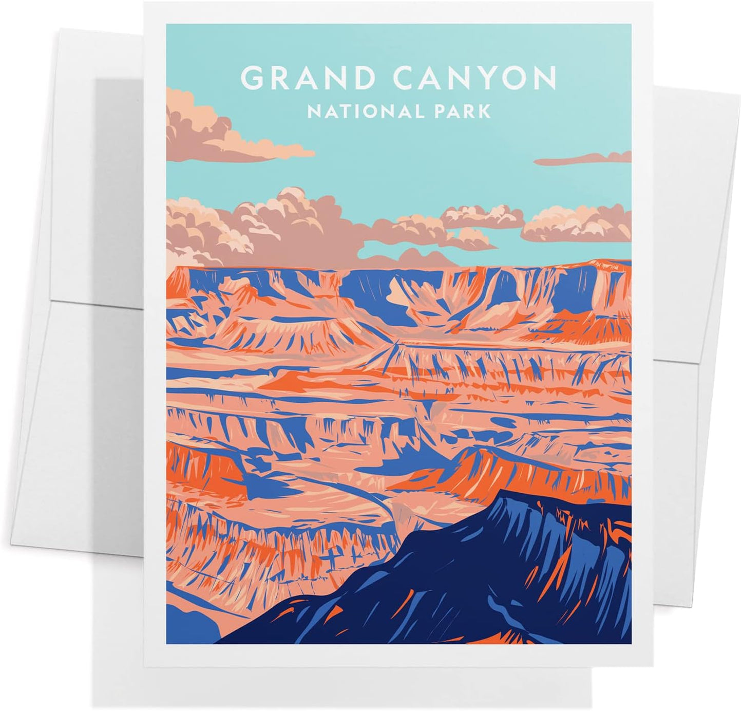 Twigs Paper - Assorted Outdoor National Parks Greeting Cards - Stationery Cards with Envelopes - Thank You and Blank Note Cards -Greeting Cards for All Occasions - Made in USA (5.5 x 4.25, Set of 12)