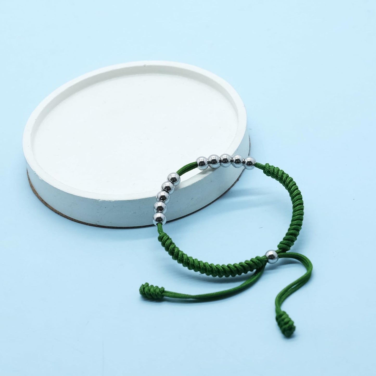 LAMIBEE Premium Golf Stainless Steel 10 Bead Score Counter Bracelet, Golf Stroke Count Bracelet, Resizable Easy Adjust Golf Round Scoring Tracker, Durable Stylish Golf Accessory