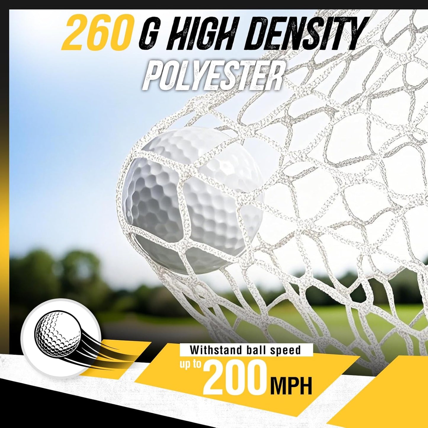 PodiuMax Golf Net, 10x7ft Golf Practice Net and Mat, Noise Reduce Target, 5 Balls, 4 Sandbags, Tee, Carry Bag, Hitting Nets for Backyard Garage, Indoor Driving Chiping, Gift for Men & Golfers