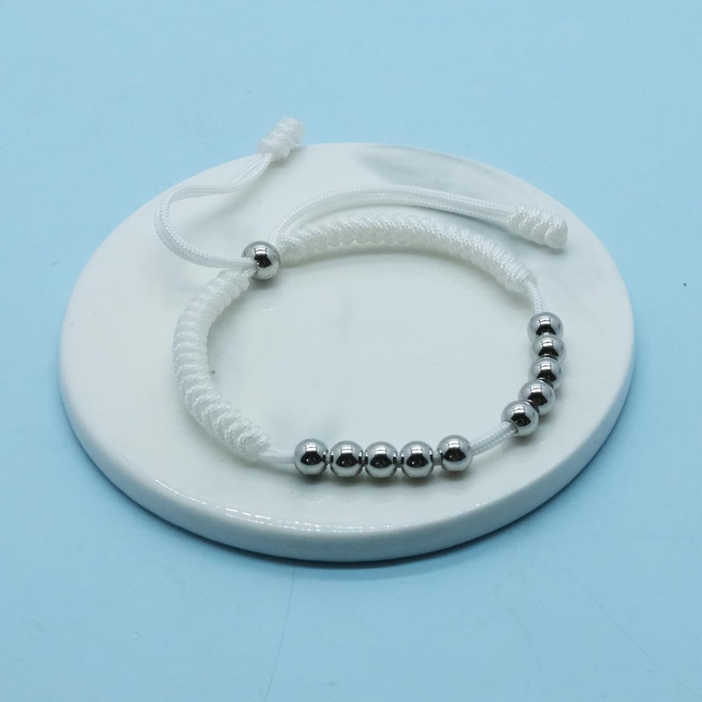 LAMIBEE Premium Golf Stainless Steel 10 Bead Score Counter Bracelet, Golf Stroke Count Bracelet, Resizable Easy Adjust Golf Round Scoring Tracker, Durable Stylish Golf Accessory