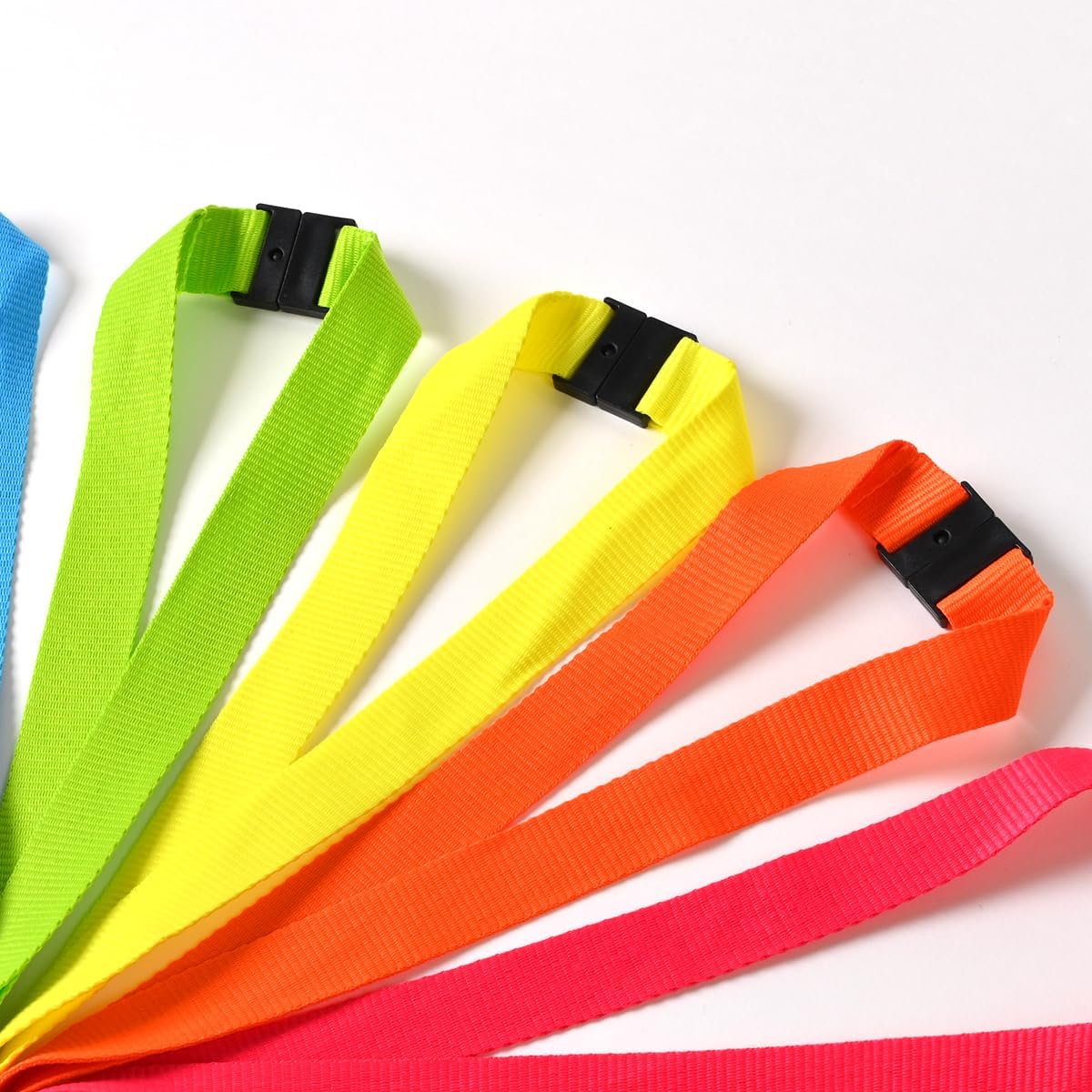 8 Pack Breakaway Lanyards for ID Badge Holder, Cute Colors & Durable Neck Straps for Schools, Office, Cruise, Assorted 8