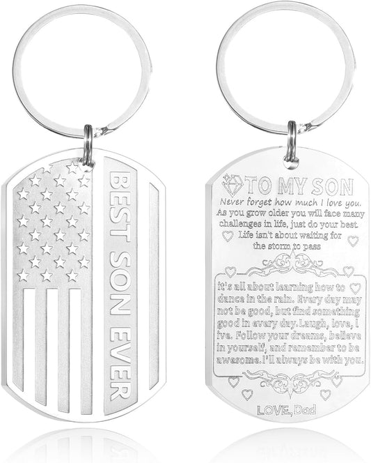 Football/Baseball/Soccer/Basketball Keychain for Men First Communion Baptism Confirmation Mens Gifts