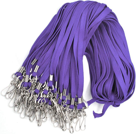 Bird Fiy Lanyard 100 Pack Bulk Badge Lanyards for ID Badges Neck Cruise Name Tag ID Holder