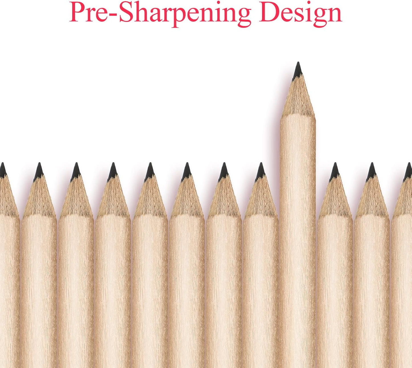 Outus 72 Pieces Golf Pencils Half Pencils with Eraser Mini Bulk Short #2 HB Pre Sharpened for Bridal Shower Wedding Office(Wood)