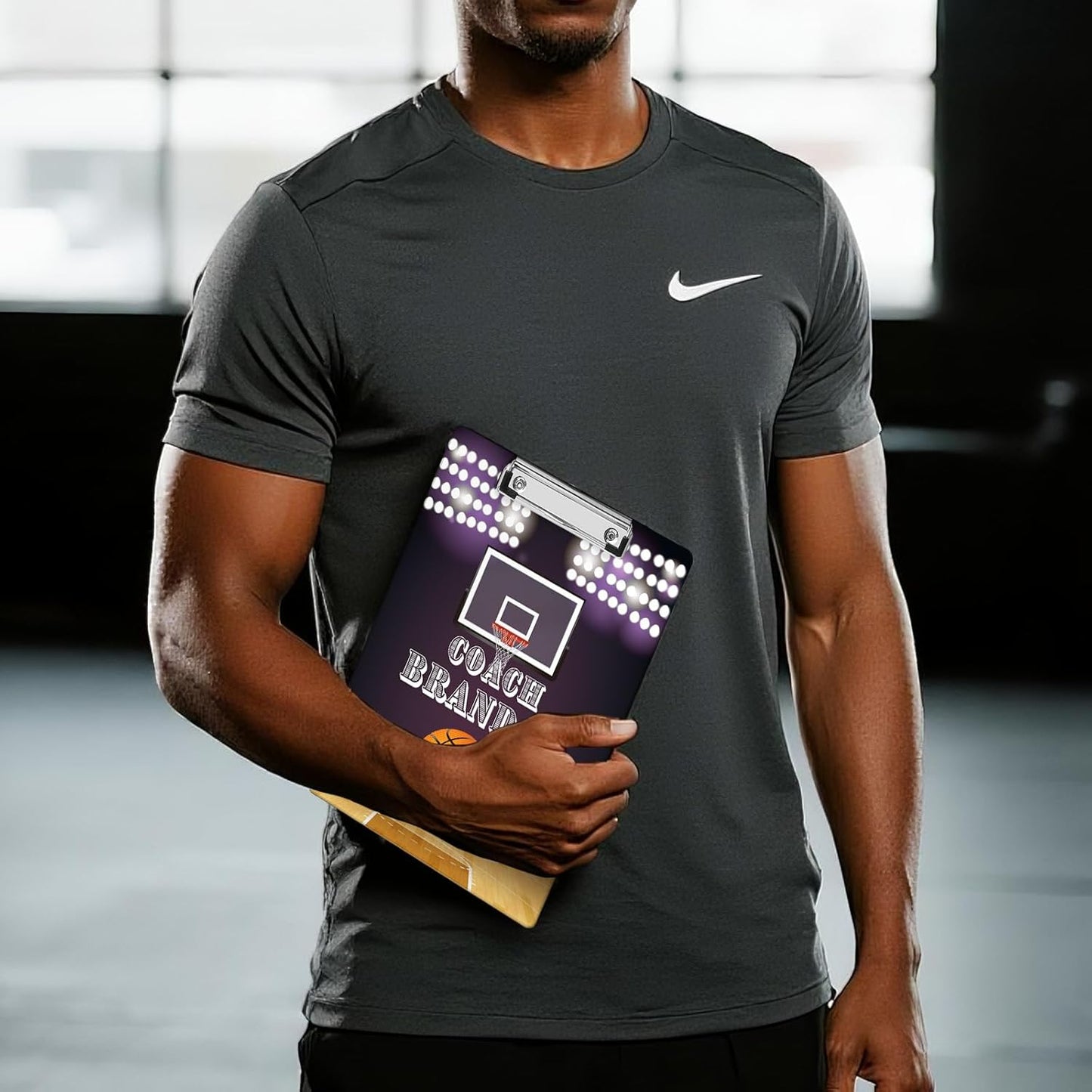 Custom Acrylic Coach Clipboard with Name Photo Logo Personalized Clipboard for Kids Boys Women Men Custom Basketball Football Clipboards for Coaches