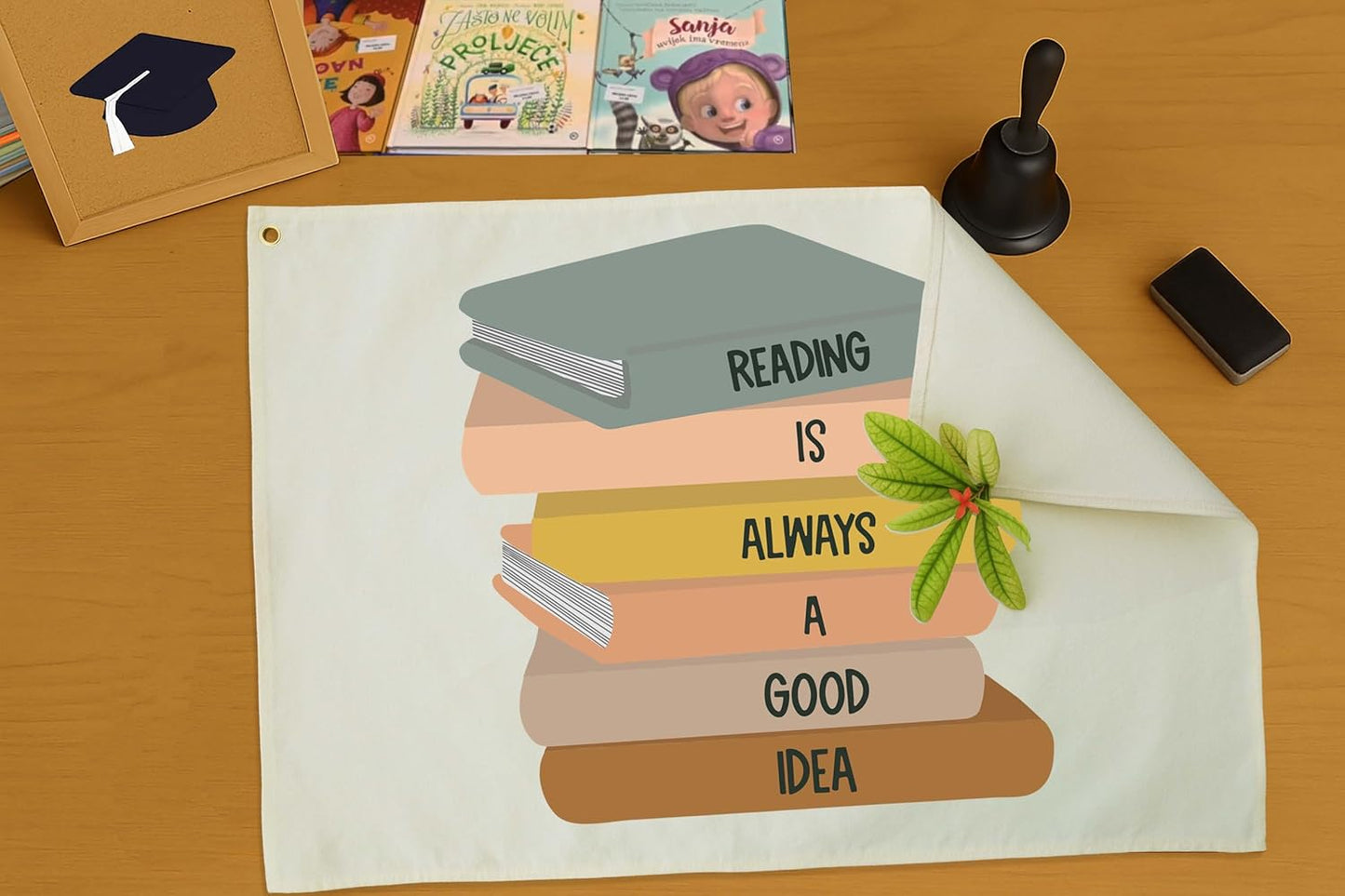 Classroom Readingroom Decoration-Classroom Wall Poster-Nursery read RoomDecor-Readingroom Decoration-Hanging Rectangle Banner Flag Wall Decor-Christmas Gift-Reading Is Always A Good Idea-28.5"L×20"W