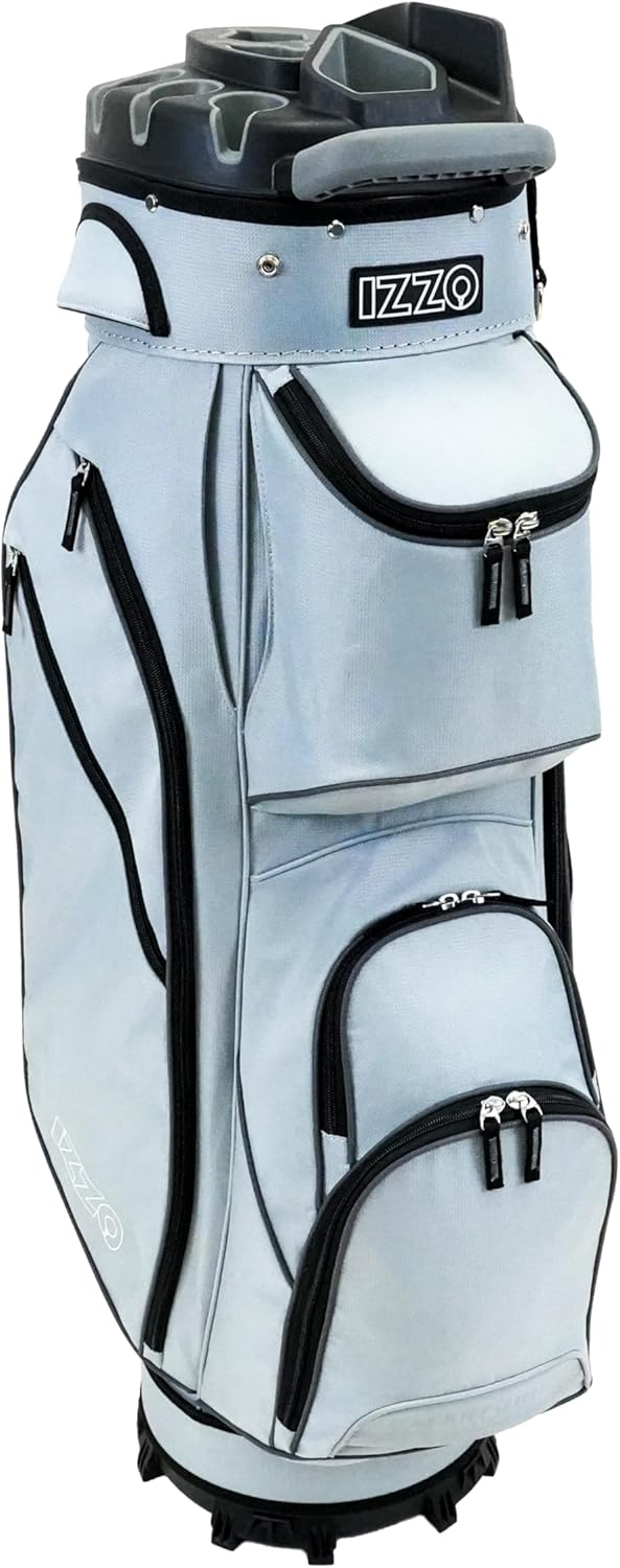 Izzo Vault Golf Cart Bag - Quiet-Lock 14 Way Club Divider