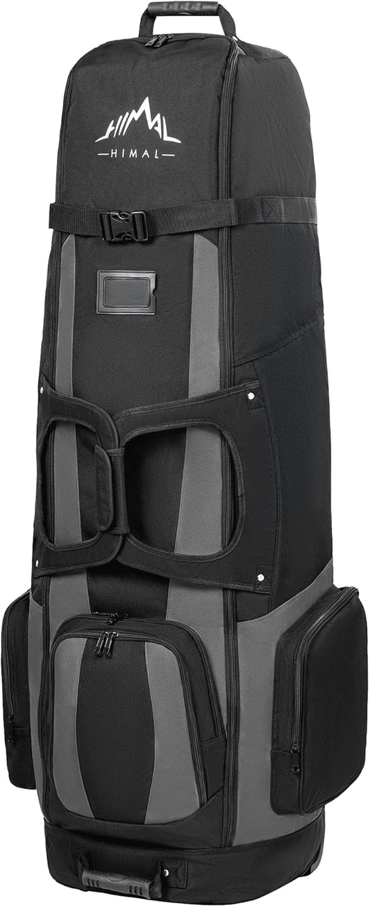 Soft-Sided Golf Travel Bags for Airlines with Wheels, Golf Club Travel Covers 900D Wear-Resistant Oxford, Waterproof, Universal Size