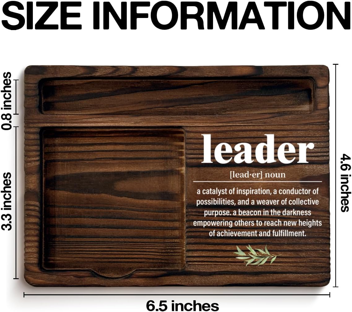 Thank You Gifts for Leader Retirement Farewell Boss's Day Birthday, Leader Definition Sticky Note Holder Office Home Decor