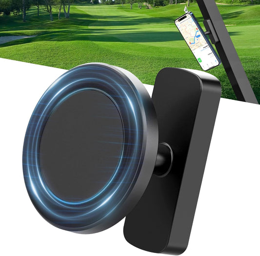 Golf Cart Phone Holder Magnetic Phone Mount Compatible with MagSafe Ultra Strength Magnet Golf Cart Accessories Gift for Friend