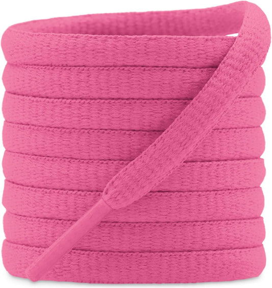 DELELE 2Pair Oval Shoes laces 42 Colors Half Round 1/4" Athletic ShoeLaces for Sport/Running Shoes Shoe Strings