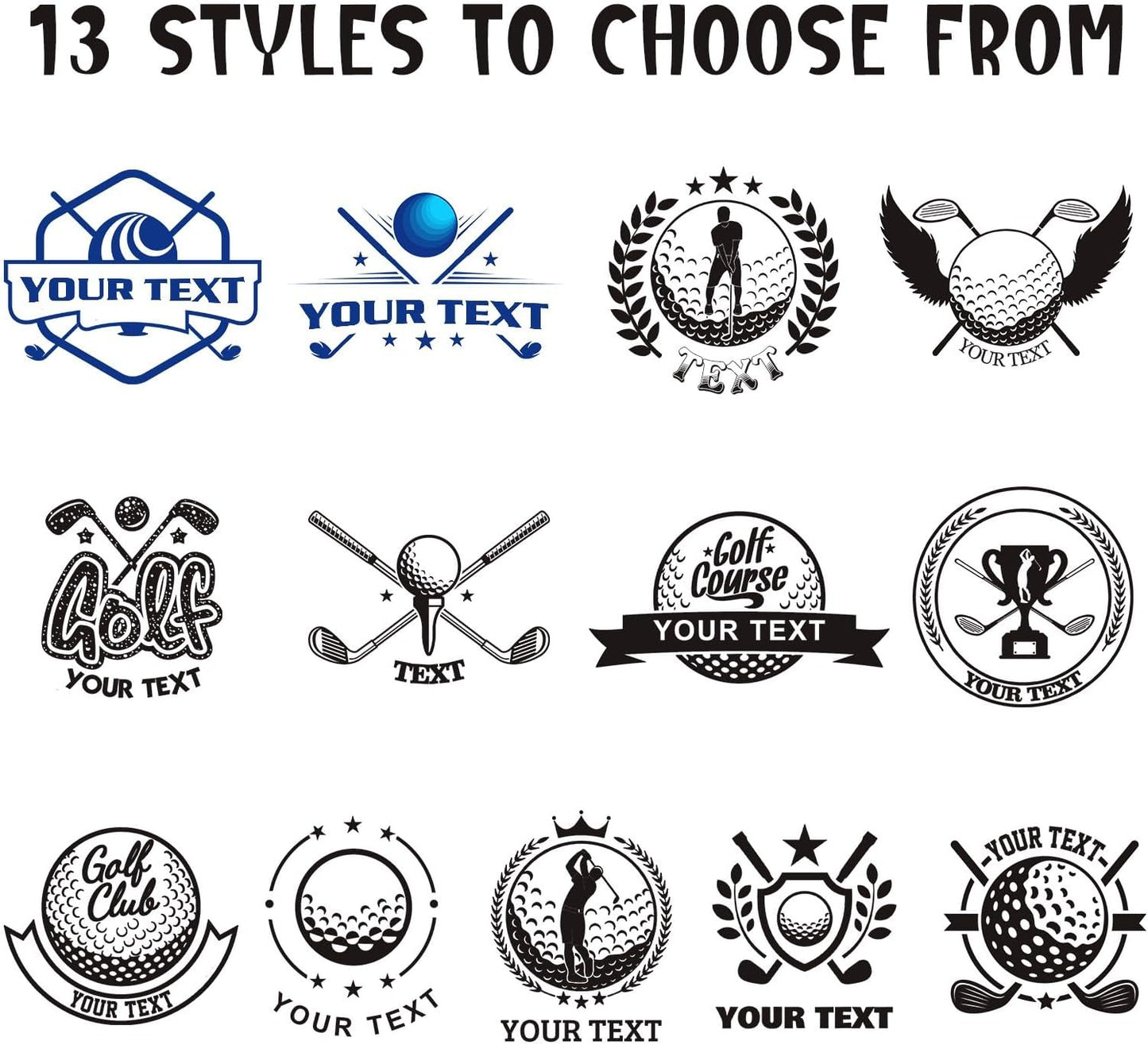 Custom Golf Ball Marker Hat Clip Personalized Magnetic Golf Ball Markers Customized with Photo Logo Text Name Gifts for Men Women Golfers