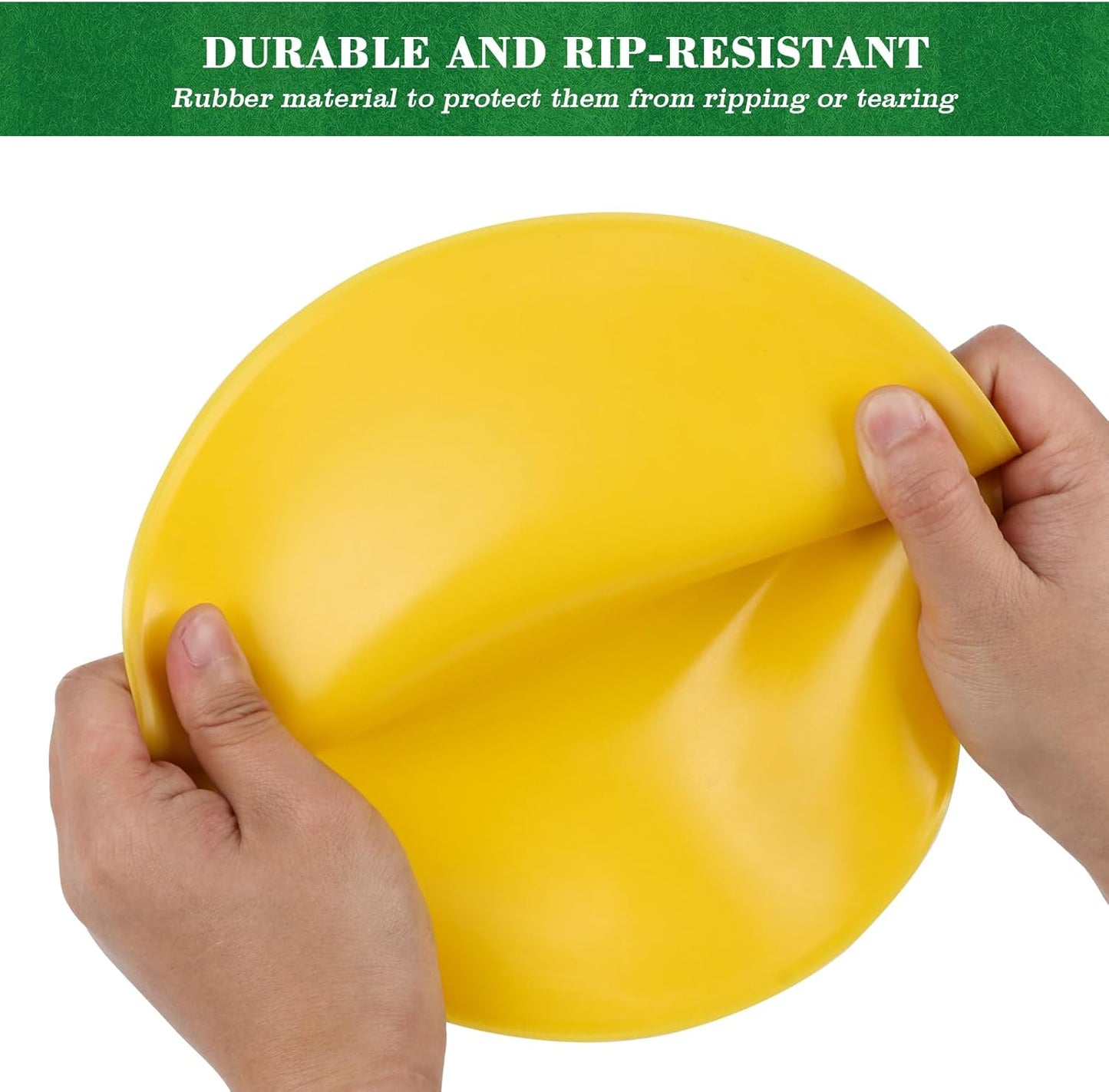 Poly Spots Spot Markers for Gym Floor 9 inch Flat Cones 12/24Pcs Non Slip Rubber Floor Dots for Kids Soccer Basketball Sports Speed Agility Training, Preschool Classroom Activities