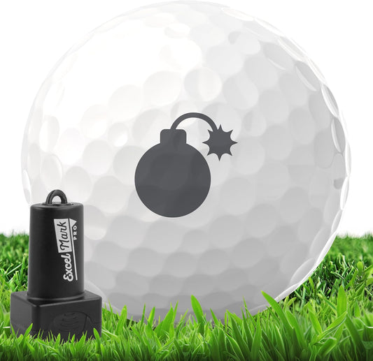 ExcelMark Pro Golf Ball Stamp - Easy Ball Identification - Choose from 25+ Styles and 4 Colors!