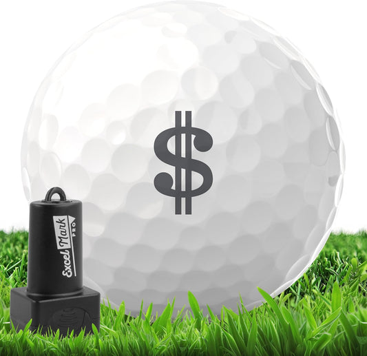 ExcelMark Pro Golf Ball Stamp - Easy Ball Identification - Choose from 25+ Styles and 4 Colors!